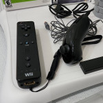 Nintendo Wii Black Game FIT Console (RVL-001) WORK-OUT Bundle Lot Test