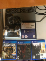 playstation 4 pro gow console 2tb with controller and 6 games for sale