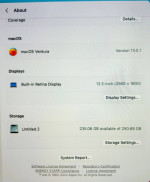 Apple MacBook Air 13” Retina 2018 Core i5 8GB 256GB Gold Fully Functio