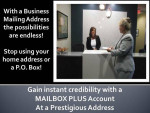 Stop using your home address! Get a professional office address!