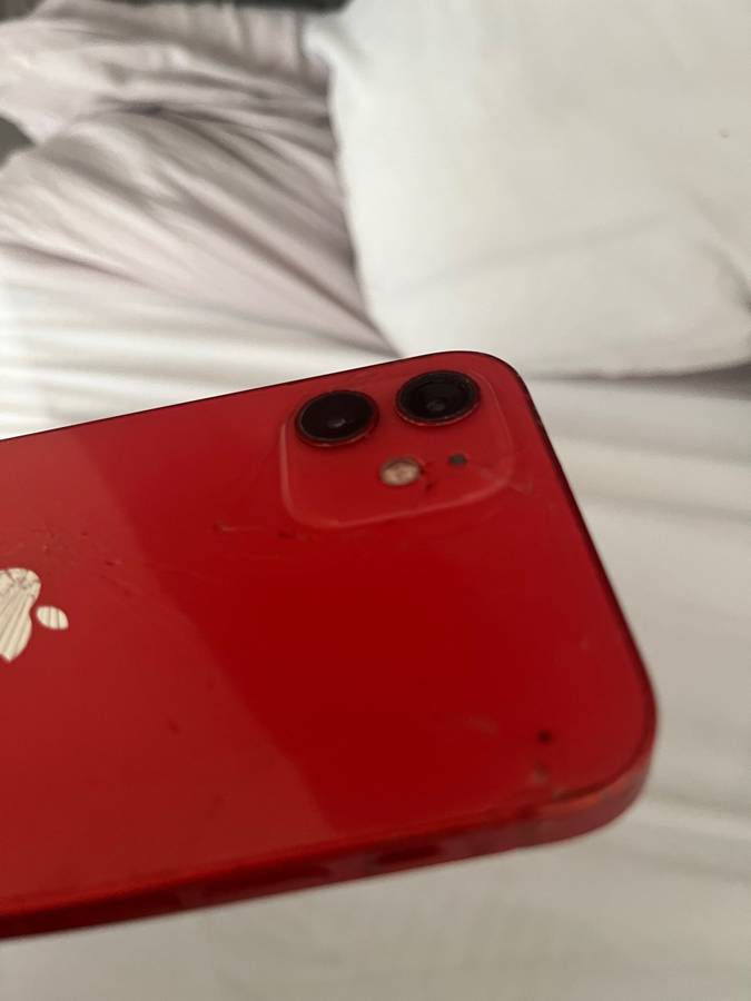 Used unlocked iphone 12, 64gb with cracks
