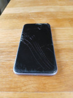 Apple IPhone 12 Purple Lavender Cracked Screen... " Description B4 Messaging"