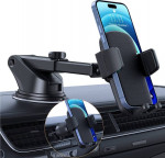 Phone Mount for Car Phone Holder [Military-Grade Suction & Stable Clip