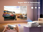 Wimius P63 LED Home Theater Projector 1080P 4K Built-in Android System
