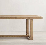 Restoration Hardware Cayden Natural Oak Extendable Dining Table