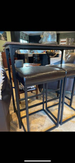 Bistro table and stools