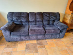 Black fabric sofa