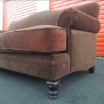 Vintage brown sofa couch