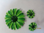 1960s flower brooch & earrings set