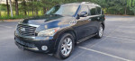 2012 Infiniti QX56 RWD SUV in black with a clean exterior, spacious seating for 7 and luxury features.