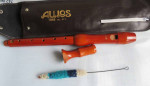 Vintage SCHREIBER SONATA Flute Recorder Made in Germany Cherry wood