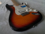 2006 Fender Standard MIM Stratocaster HSS Guitar Maple Neck Sunburst.