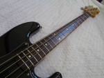 1980's Fender E Series 32" Medium Scale MIJ P-Bass Guitar Black