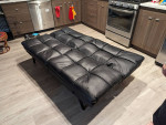 Faux Leather Memory Foam Sofa