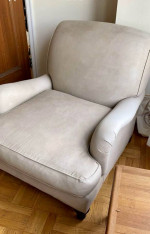 GREAT QUALITY Restoration Hardware Beige Armchair/Sofa