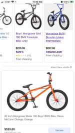 Mongoose mode 180 BMX freestyle bike $250 new I’m asking