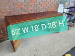 Custom Built Angled Sofa Console Table ~ Modern Rustic!