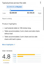 Modern 84” pedestal dining table with 22” leaf. Brand new. Hooker Furniture