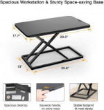 HUANUO Standing Desk Converter Height Adjustable Standup Desktop Riser