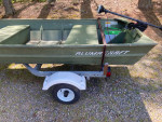 Jon Boat, Trailer, Trolling Motor, Battery Package