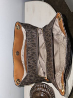 Michael Kors Brown Signature Coated Canvas Tote Bag