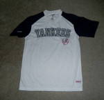 Young Adult Stitches NY Yankees SEWN Short Sleeve Shirt XXL (18)boys