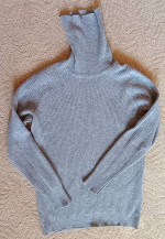 Cashmere Tutleneck Ribbed Sweater Made in Scotland for Mr Guy