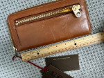 MW Wallace Dakota Sienna Wallet NEW (retails at $195)