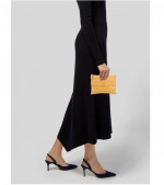 Acqua Di Parma Yellow Leather Clutch Bag