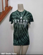 NWT Catoosa Indians T Shirt Green Tie Dye Adult Small 2 For $25