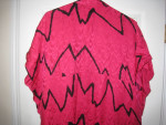 Gorgeous Vintage Saks Fifth Avenue 100% Silk Pink Black Tunic Robe!!!!