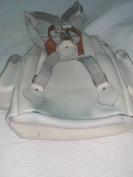 Authentic White and Tan Grafea Backpack