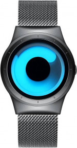 Wrist Watch Black Waterproof Unique Design Cool Stainless Mens Men