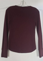 Women’s JOE’S JEANS Burgundy Long-Sleeved Top – Size SMALL