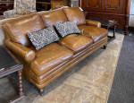 Quality leather sofa.