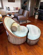 Palecek Paramount Club Chair with Ottoman