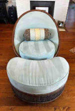 Palecek Paramount Club Chair with Ottoman