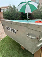 Vintage Volco &t€ Aluminum fishing Boat W Accessories