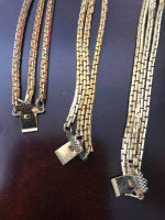 Necklace, choker and bracelet