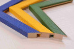 Colorful Stylish Picture Wood Frames. Width 0.75" x Height 0.55".