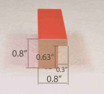 Colored Wooden Frame for Photo, Watercolor, Poster... Width 0.8 inches. Height 0.8 inches.