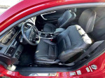 Interior view of 2014 Honda Accord EX showing black seats and dashboard in red exterior.
