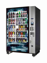 Dixie Narco 501E soda vending machine 7up graphic