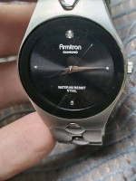 Armitron Diamond Steel  AL21E WATCH works new battery