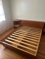 Vintage Jesper (Denmark) MCM Teak Queen Bed
