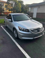 2012 Honda Accord EX-L V-6 in silver color, 90,000 miles, selling for $2,000 with clean title.