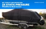 WindStorm® Regal 2500 LSR Boat Cover – 25′6″ L × 120″ W