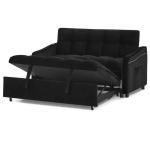 Sectional sofa bed with USB port and Storage