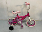 12 in Huffy Minnie Mouse w/ Training Wheels Pink