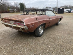 1970 Dodge Challenger convertible, needing restoration with original engine and clean title.